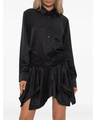 Alexander Wang ボタンダウン アシンメトリカル ミニドレス - サムネイル3