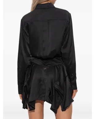 Alexander Wang ボタンダウン アシンメトリカル ミニドレス - サムネイル4