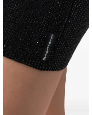 Alexander Wang ラインストーン装飾ミニスカート - サムネイル4