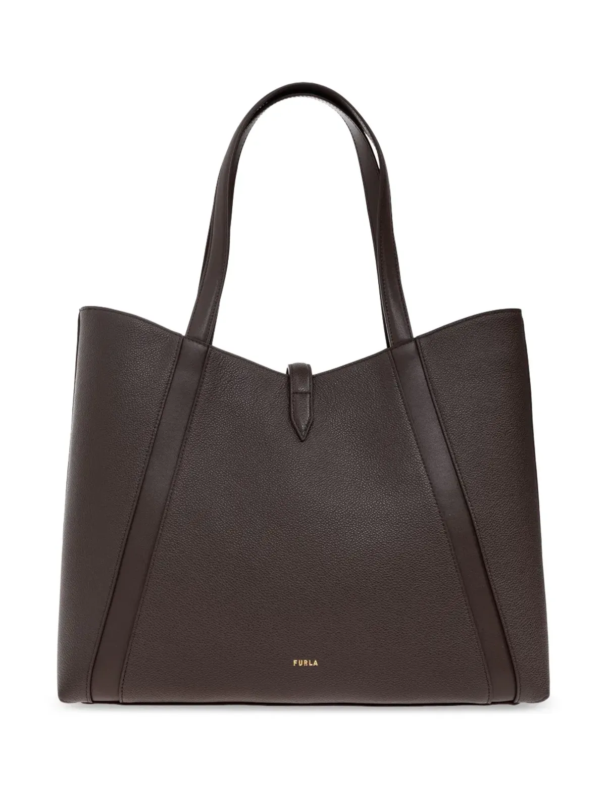 Furla レザー クラスプ トートバッグ - 画像3