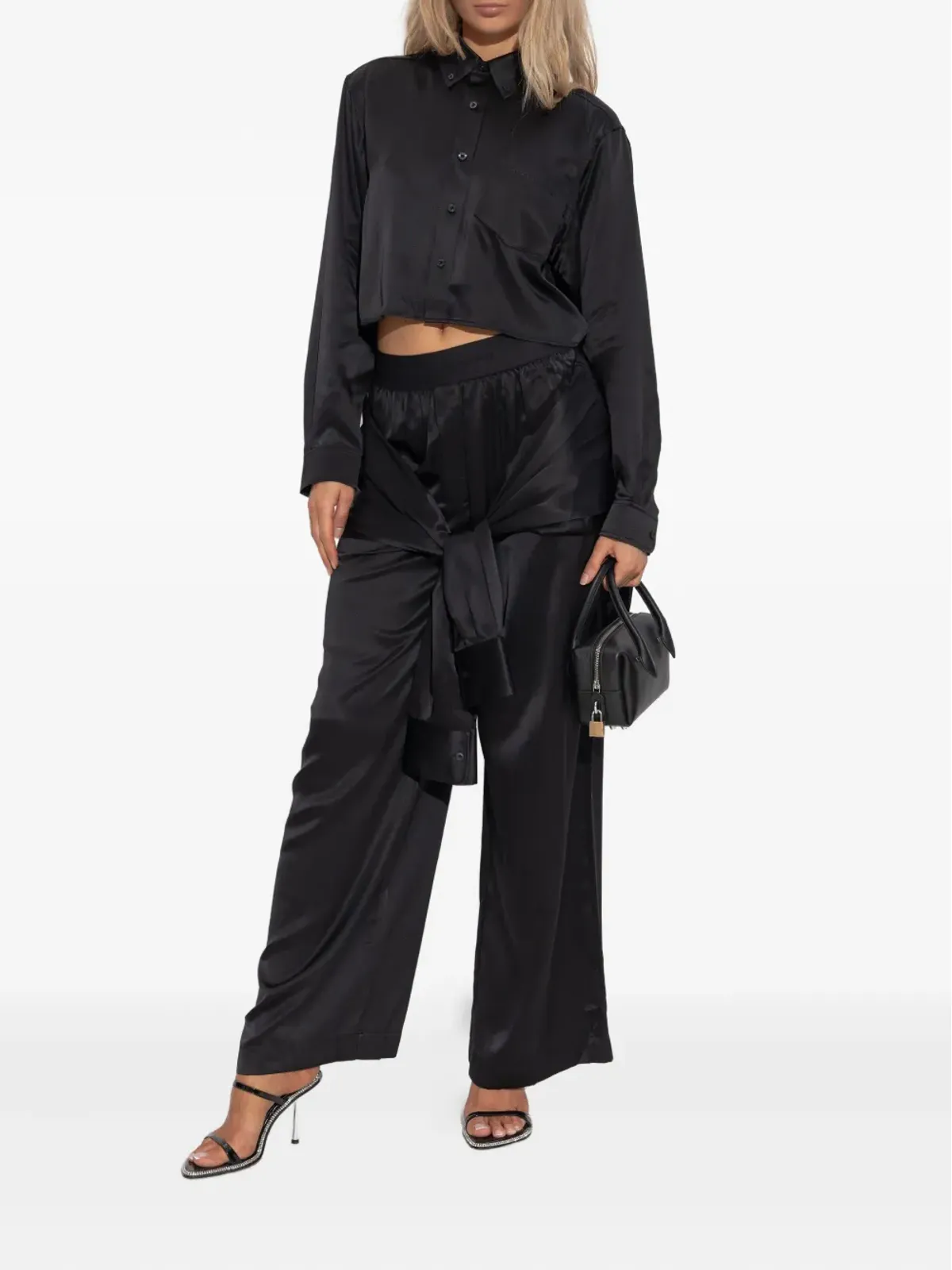Alexander Wang 結び目ディテール付きシルクパンツ - 画像2