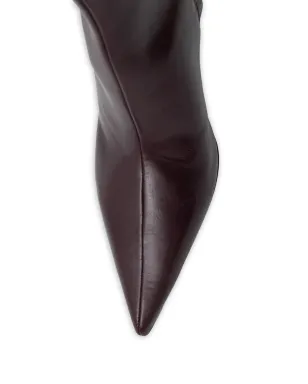 Patrizia Pepe 75mm ポインテッドトゥ ブーツ レッド - サムネイル3