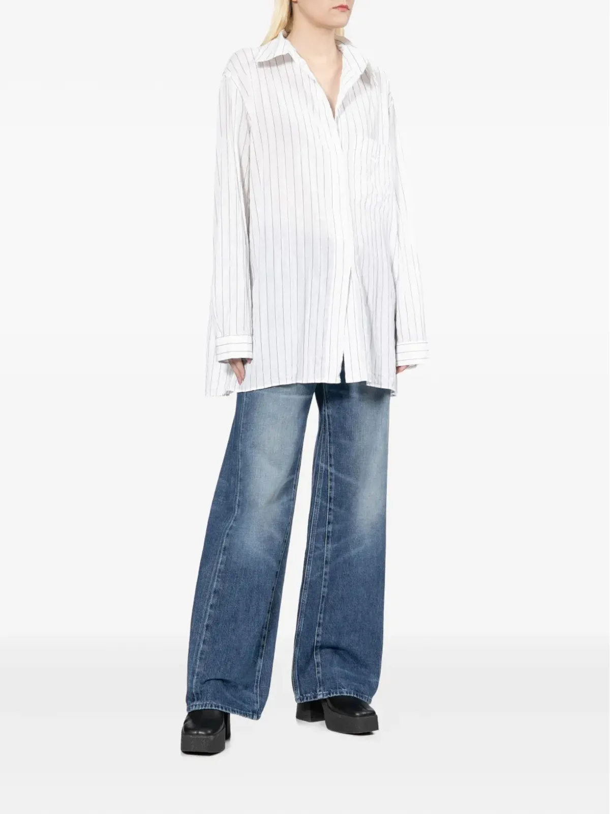 OUR LEGACY x Emporio Armani Grazia - ストライプシャツ - 画像2