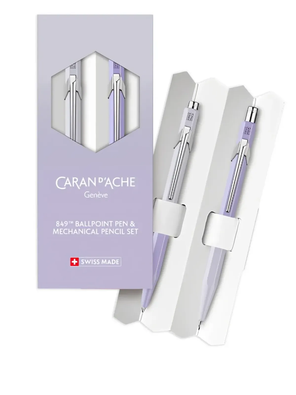 Caran d'Ache 849 ボールペンと鉛筆セット - パープル - 画像2