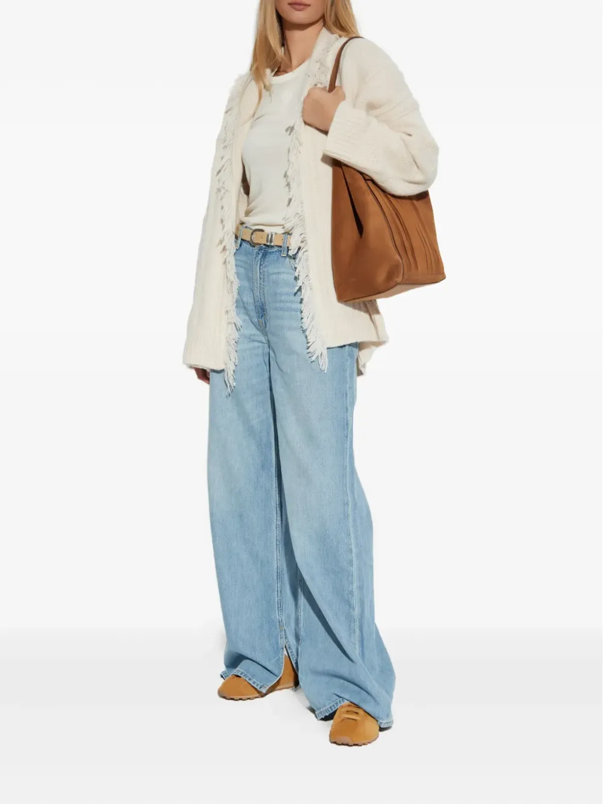 Zadig&Voltaire フリンジ付きベルト付きカーディガン - 画像2