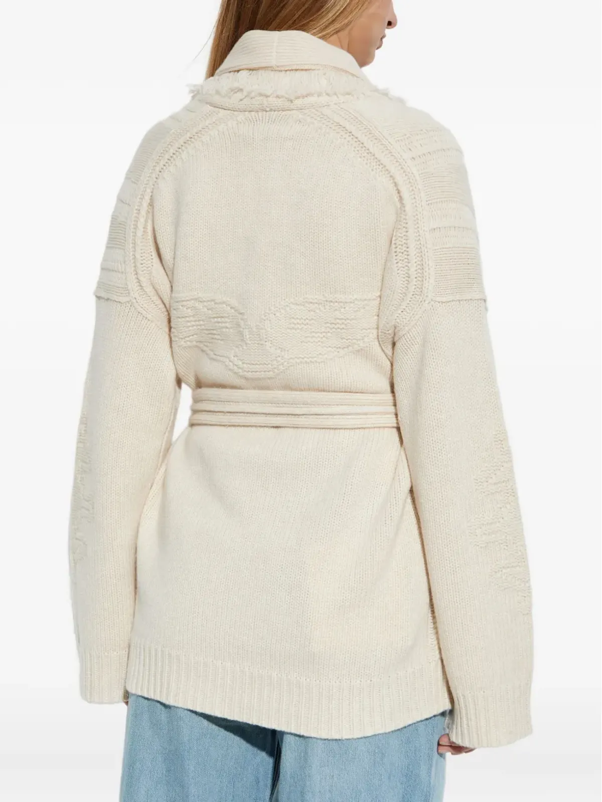 Zadig&Voltaire フリンジ付きベルト付きカーディガン - 画像4
