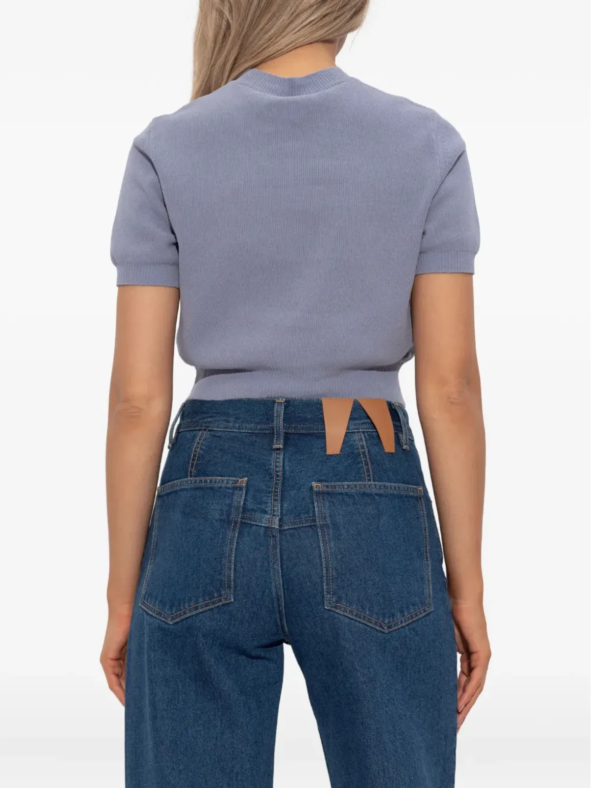 Alexander Wang エンボスロゴ入り 半袖トップ - 画像4