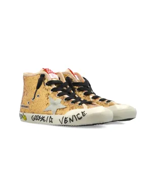 Golden Goose Kids sequin-embellishment star-patch sneakers - サムネイル1