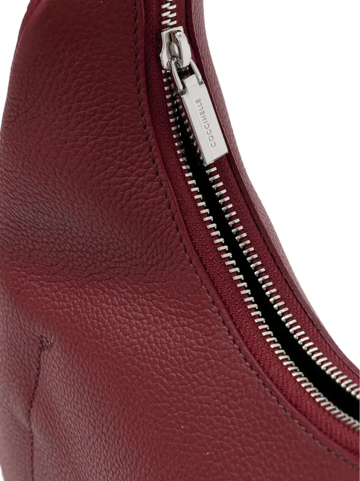 Coccinelle ジップファスナー付き ロゴストラップ トートバッグ - 画像5