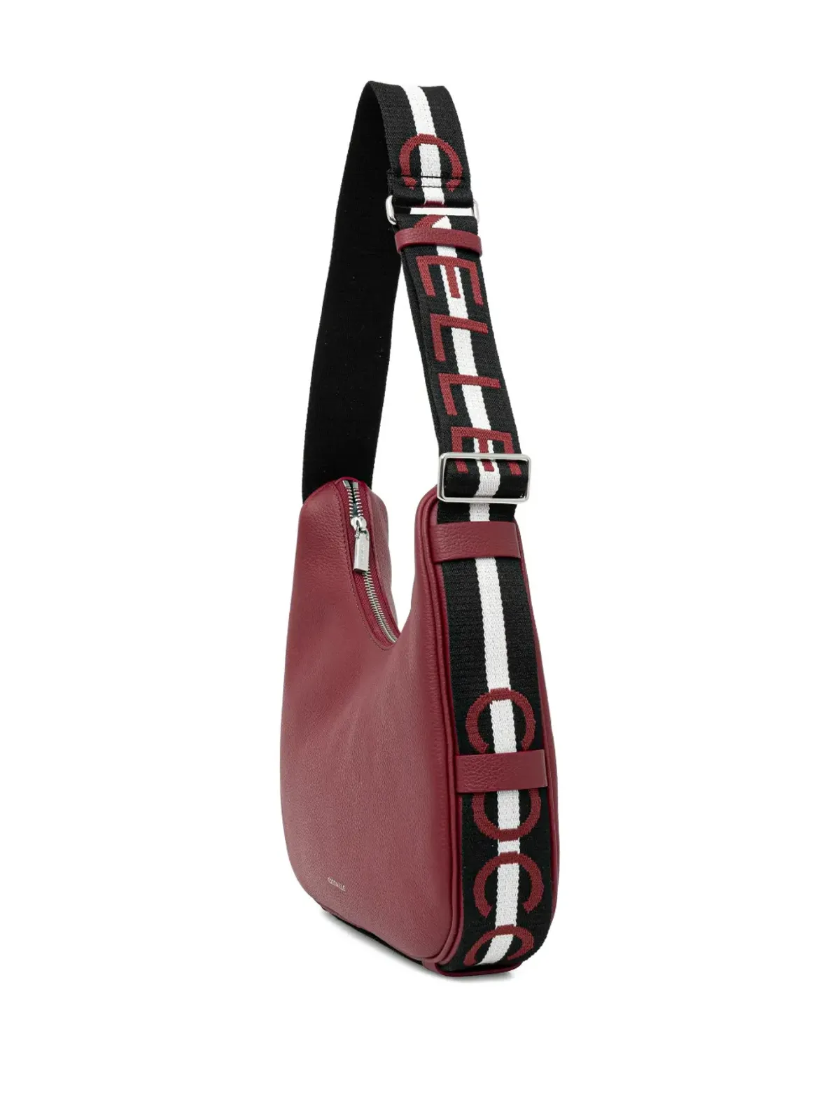 Coccinelle ジップファスナー付き ロゴストラップ トートバッグ - 画像2