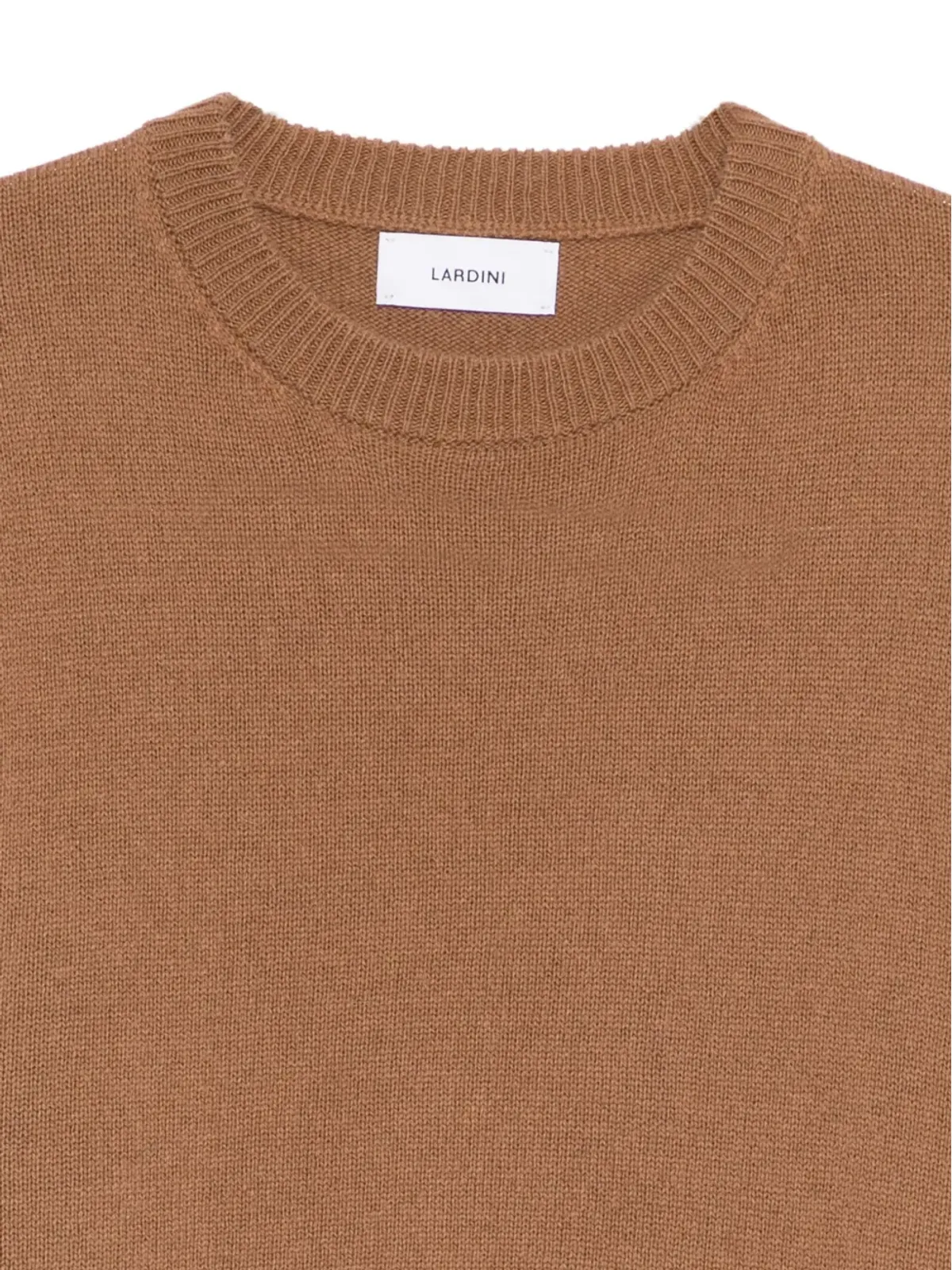Lardini リブ編みクルーネックセーター - 画像3