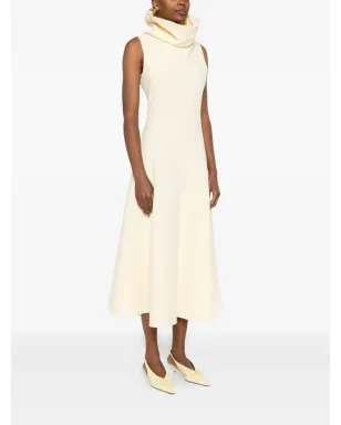 Jacquemus カウルネック ノースリーブ ドレス イエロー - サムネイル4
