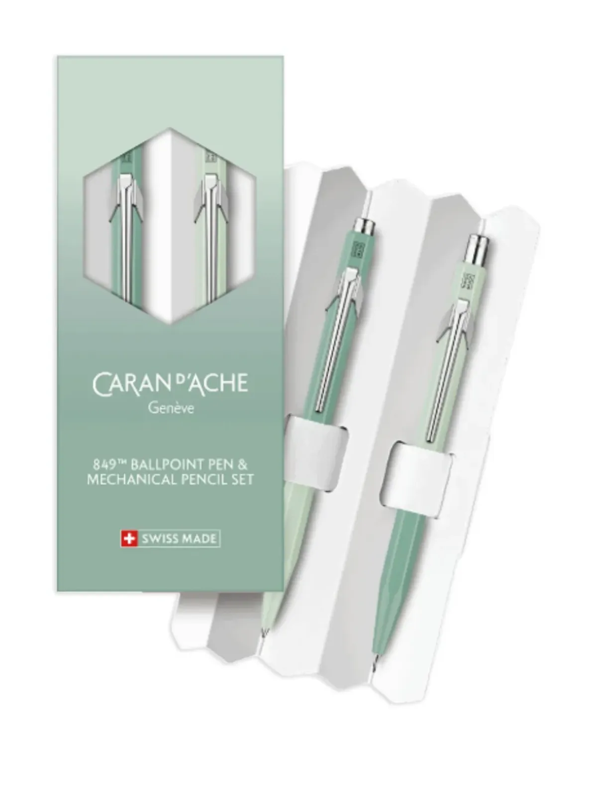 Caran d'Ache 849 ボールペンとシャープペンシル セット - 画像2