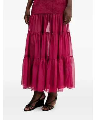 Bardot ラッフルシャーリング ミディドレス - サムネイル4