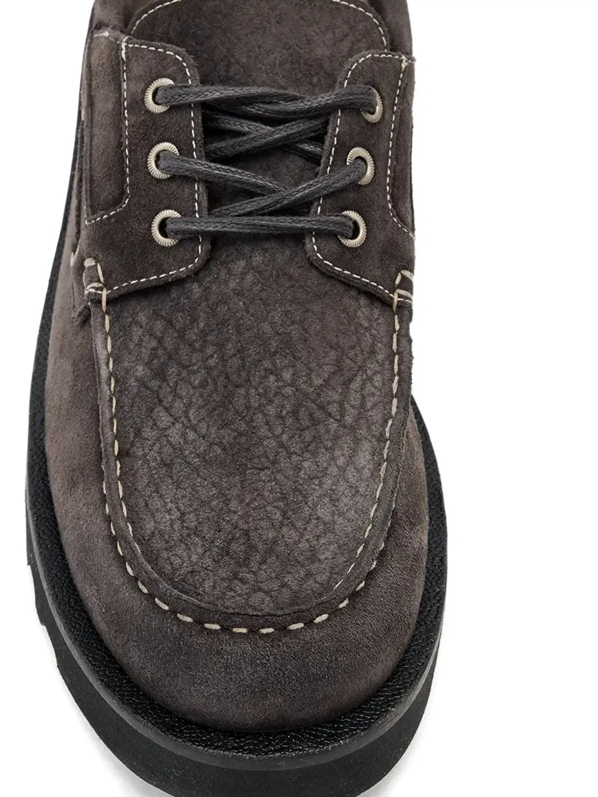 AllSaints Skiff テクスチャード ボートシューズ - 画像5
