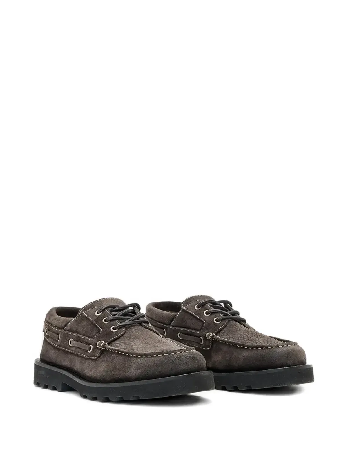 AllSaints Skiff テクスチャード ボートシューズ - 画像2