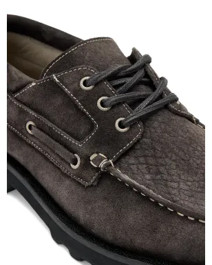 AllSaints Skiff テクスチャード ボートシューズ - サムネイル4