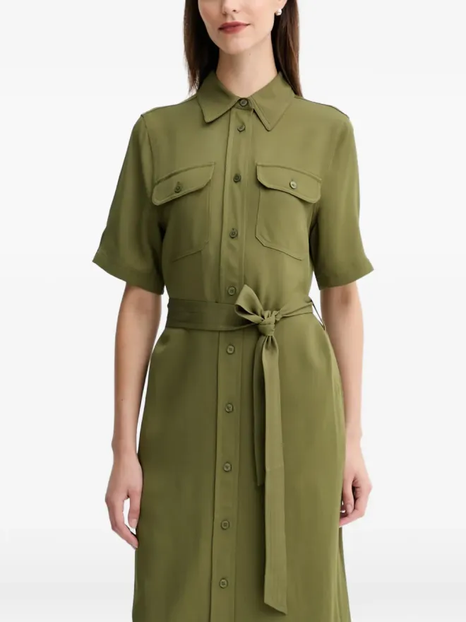 Gant Gant ベルト付きシャツワンピース - グリーンの商品画像