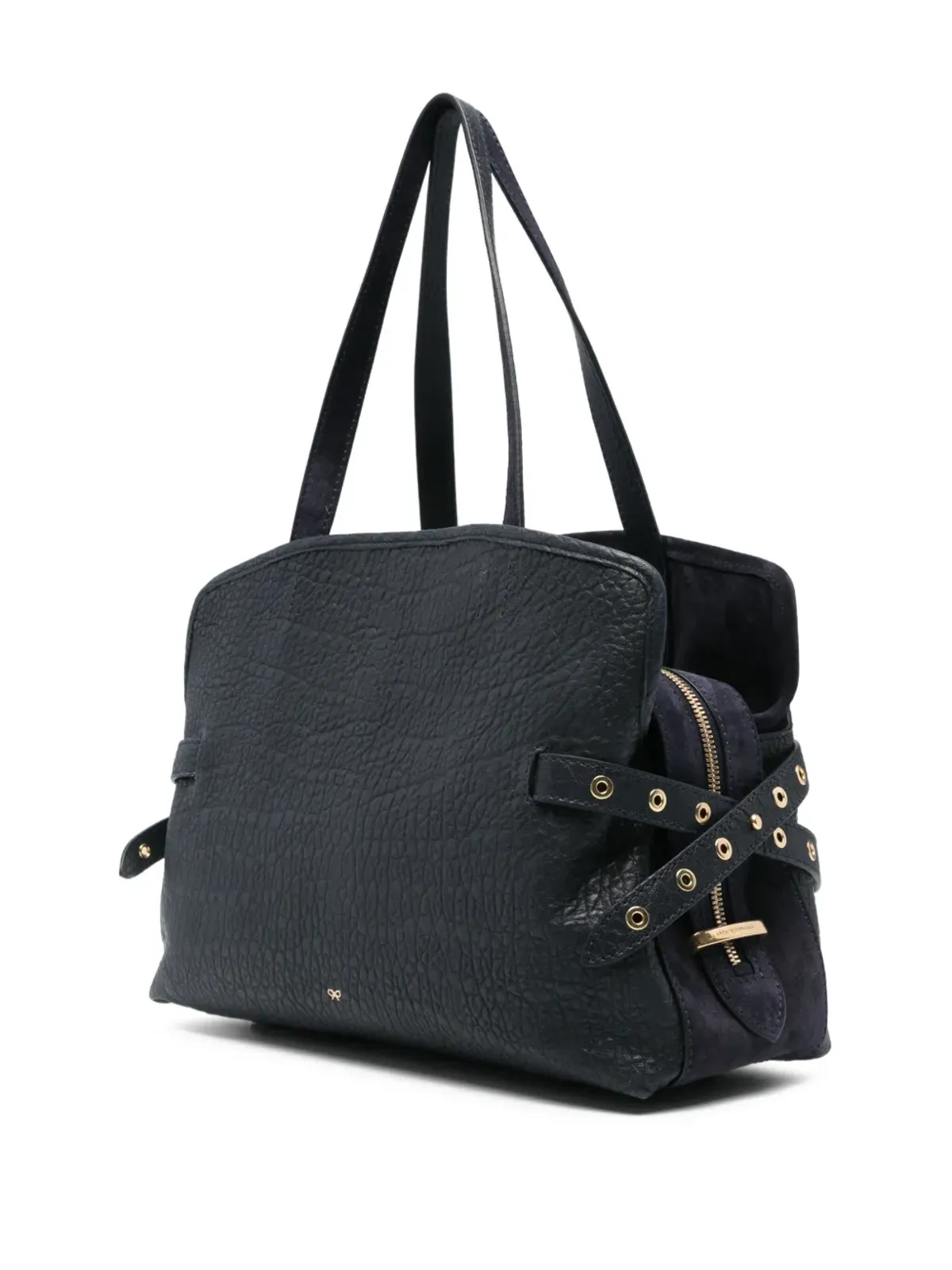 Anya Hindmarch グレインレザー アイレットディテール トートバッグ - 画像3