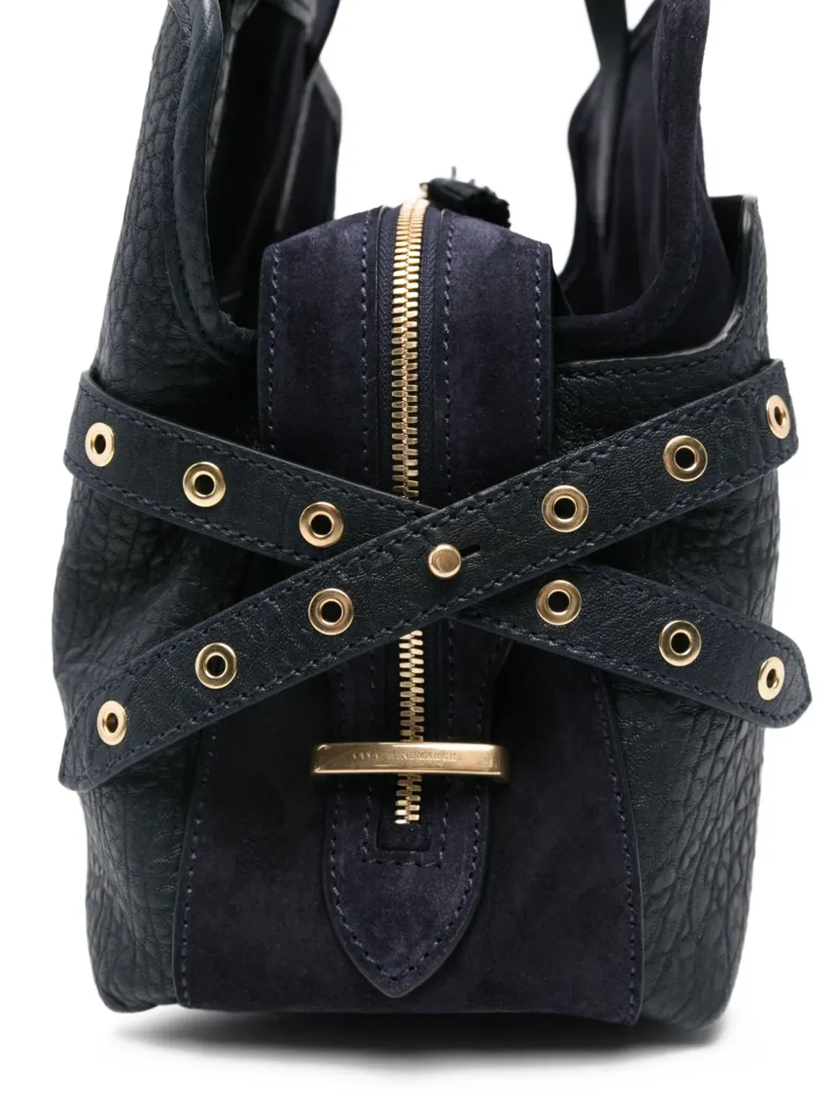 Anya Hindmarch グレインレザー アイレットディテール トートバッグ - 画像4