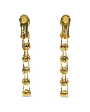 Christian Dior Vintage 2000チェーン・ステートメント イヤリング - ゴールド - サムネイル2