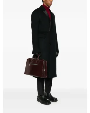 SAPIO レザーのトップハンドルトートバッグ - レッド - サムネイル2