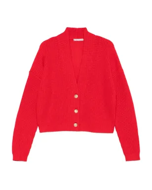 alice + olivia Vネックカーディガン - レッド - サムネイル1