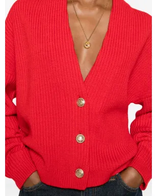 alice + olivia Vネックカーディガン - レッド - サムネイル5