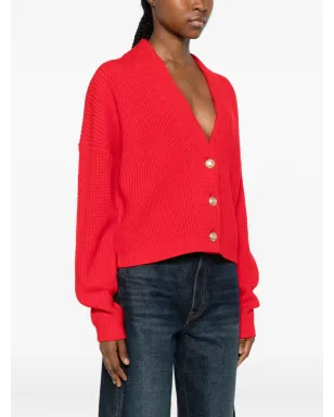 alice + olivia Vネックカーディガン - レッド - サムネイル3