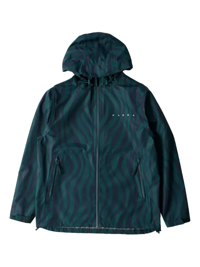By Parra BY PARRA Flowウェーブプリント フード付きレインジャケットの商品画像