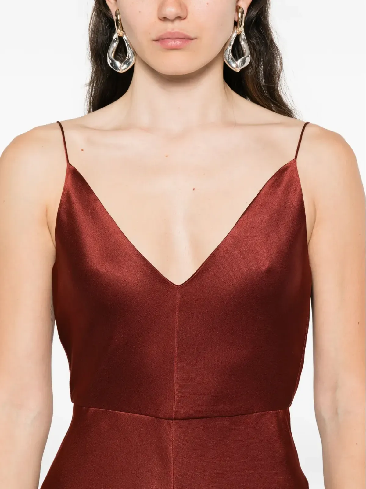Gabriela Hearst Brigitaドレス - レッド - 画像5