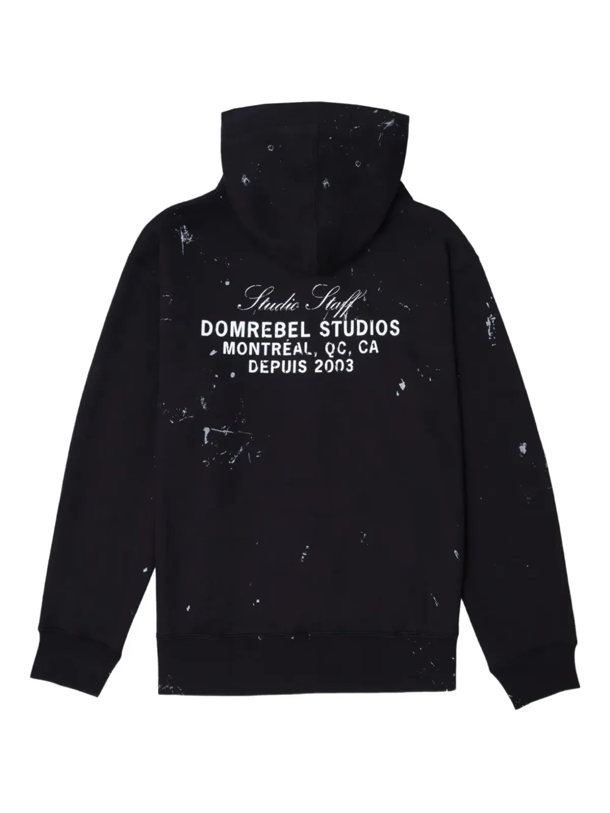 DOMREBEL スタッフ ペイントスプラッター ジップフーディ - 画像5