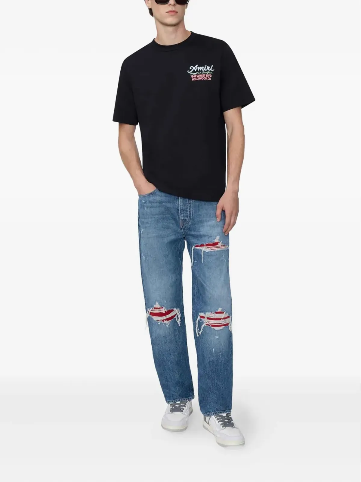 AMIRI ダメージ加工デニムジーンズ - ブルー - 画像2