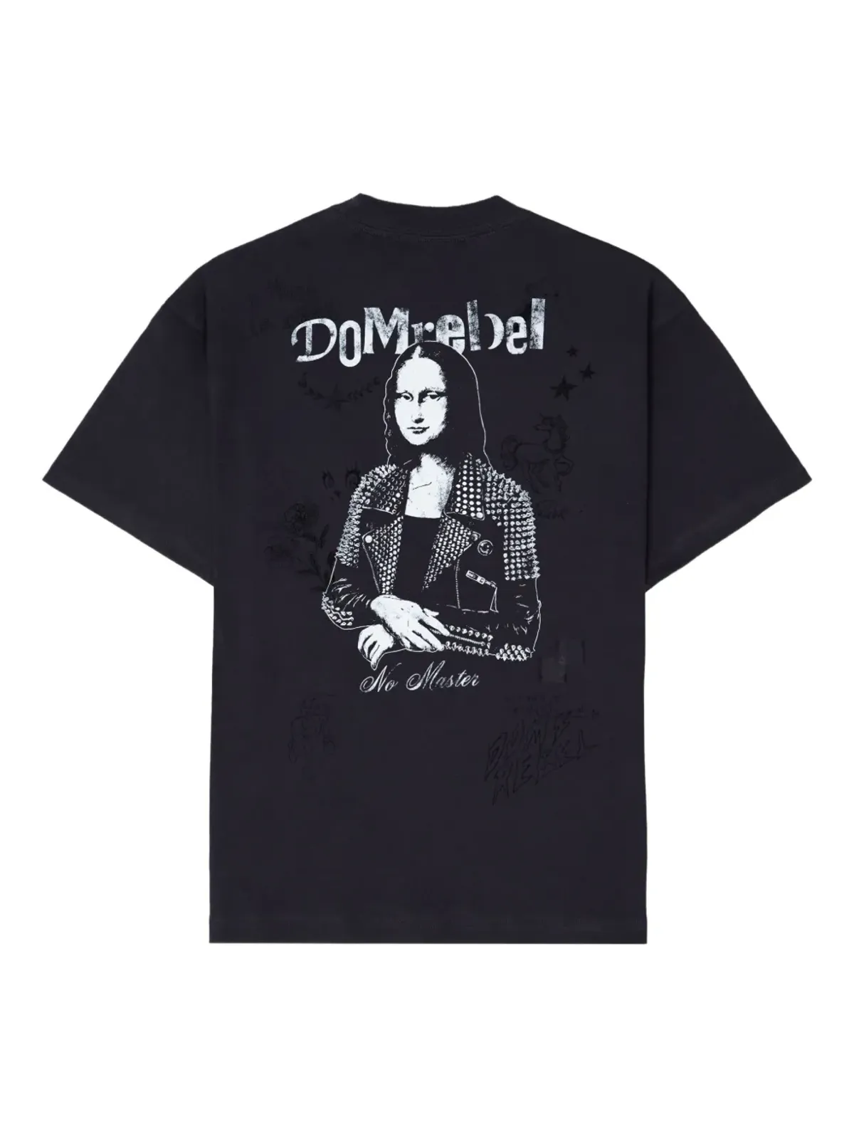 DOMREBEL She is Her グラフィックプリント Tシャツ - ブラック - 画像4