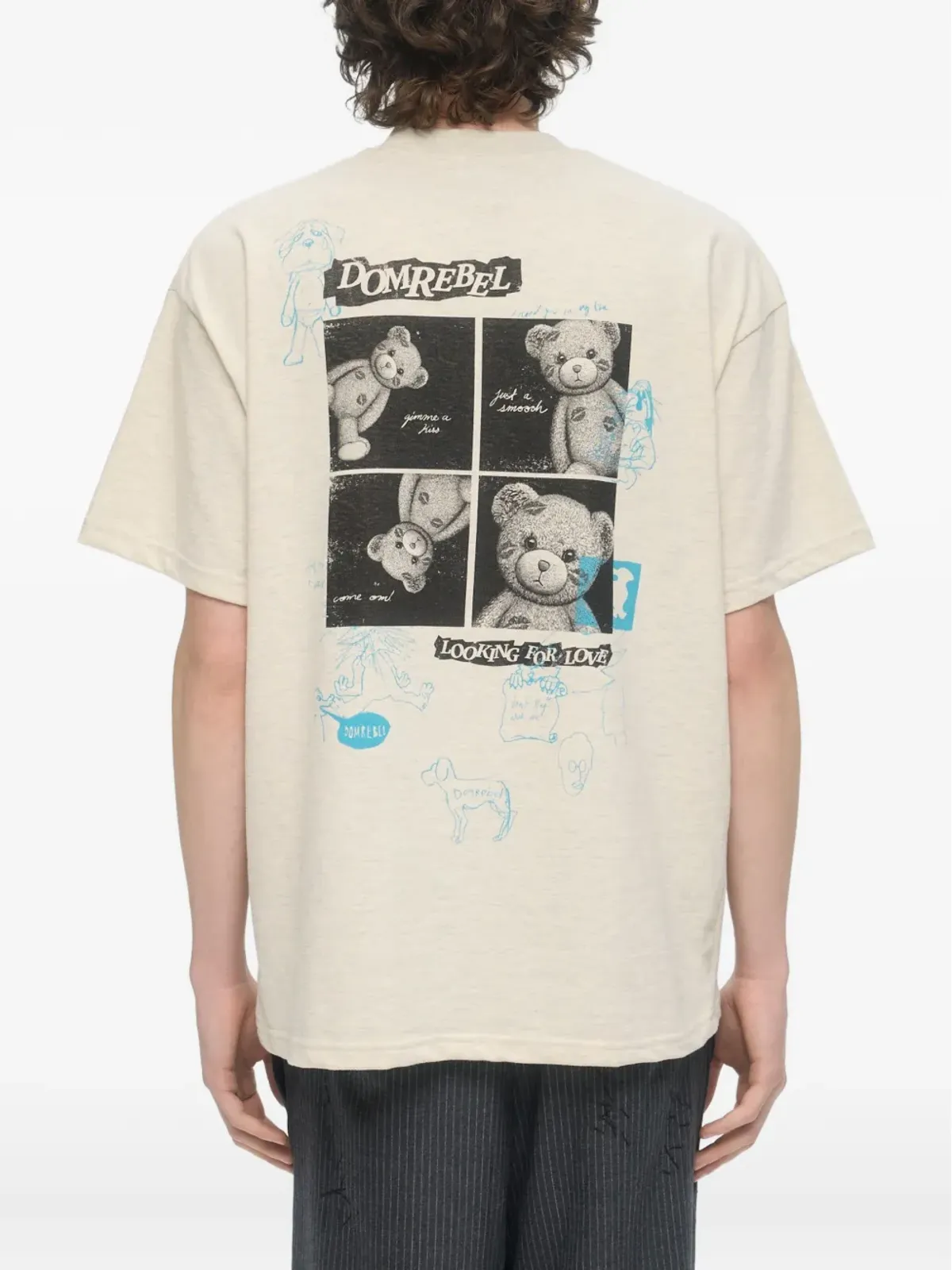DOMREBEL ハイロー ベアプリント Tシャツ - 画像3