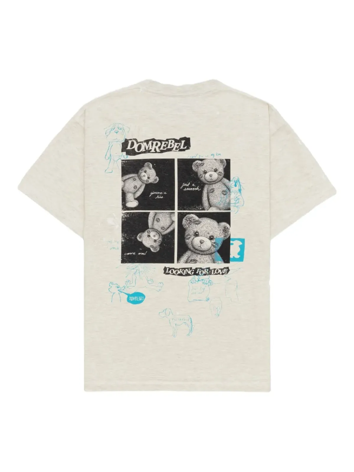 DOMREBEL ハイロー ベアプリント Tシャツ - 画像4