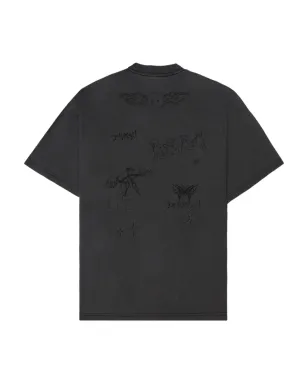 DOMREBEL スナップ・スケッチ ベアプリント Tシャツ - サムネイル4