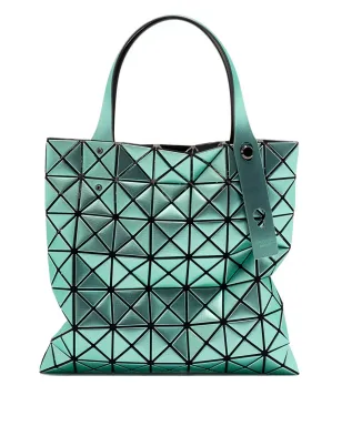Bao Bao Issey Miyake プラチナメタリックの幾何学パターン・トートバッグ（グリーン） - サムネイル1