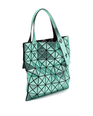 Bao Bao Issey Miyake プラチナメタリックの幾何学パターン・トートバッグ（グリーン） - サムネイル3