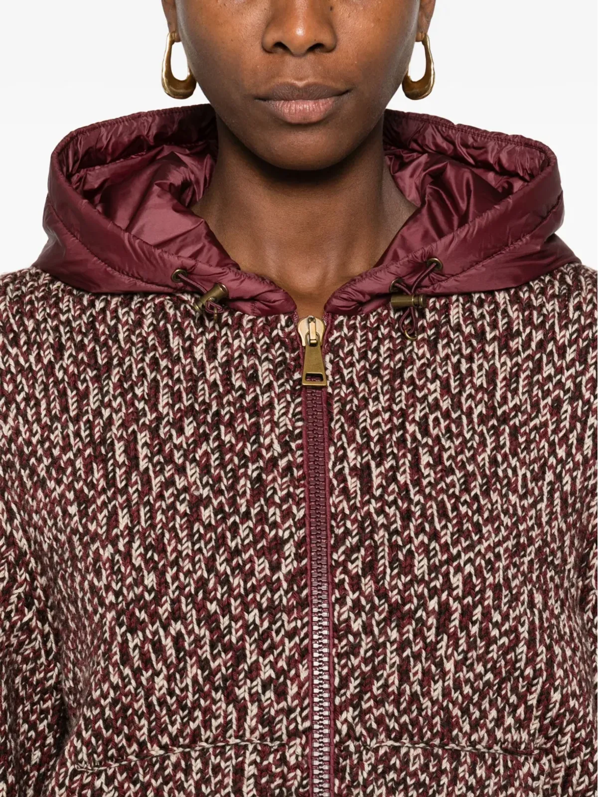 Moncler フード付きウールジャケット - 画像5