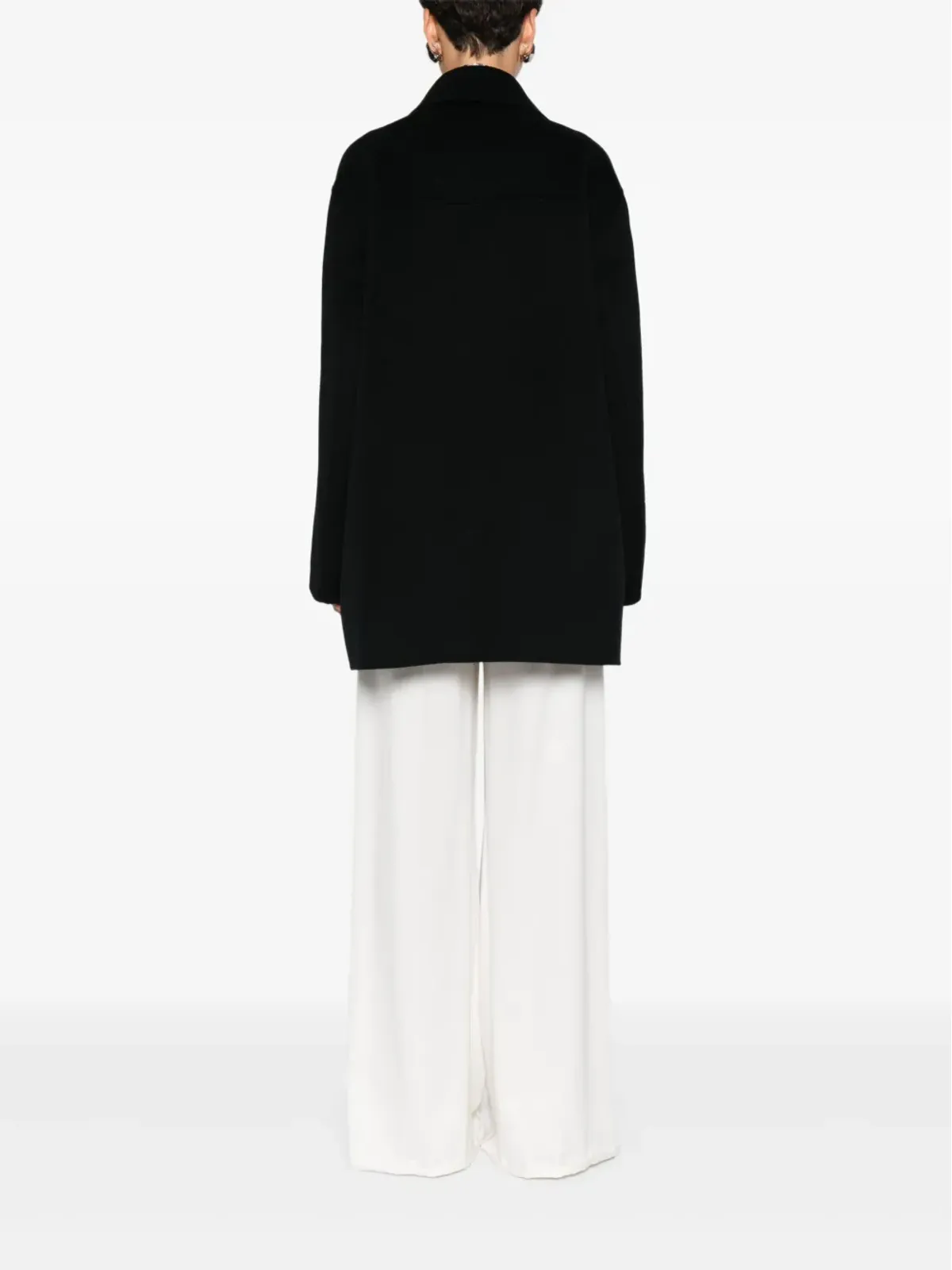 Iris Von Arnim ダブルブレスト ノッチドラペル コート - 画像4