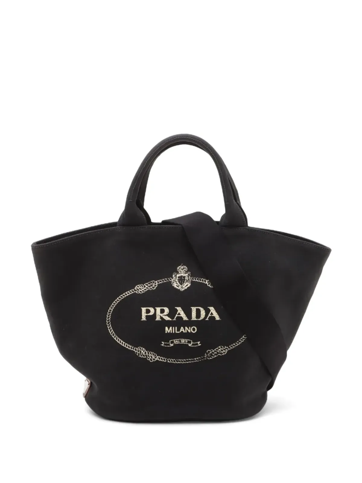 Prada Pre-Owned ロゴプリント トップハンドルバッグ - 画像1
