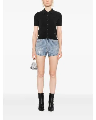 Alexander Wang スター付きデニムショートパンツ - サムネイル2