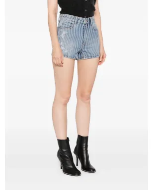 Alexander Wang スター付きデニムショートパンツ - サムネイル3