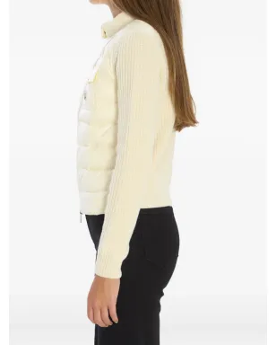 Moncler パッド入り前面チェストポケット付きカーディガン - White - サムネイル4