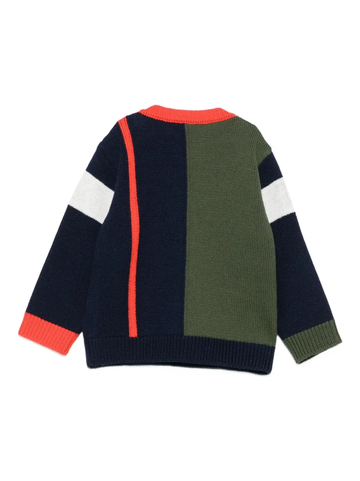 Fay Kids カラーブロックセーター - ブルー - 画像2