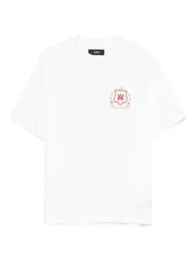 AMIRI AMIRI crest-embellished T-shirt - Whiteの商品画像