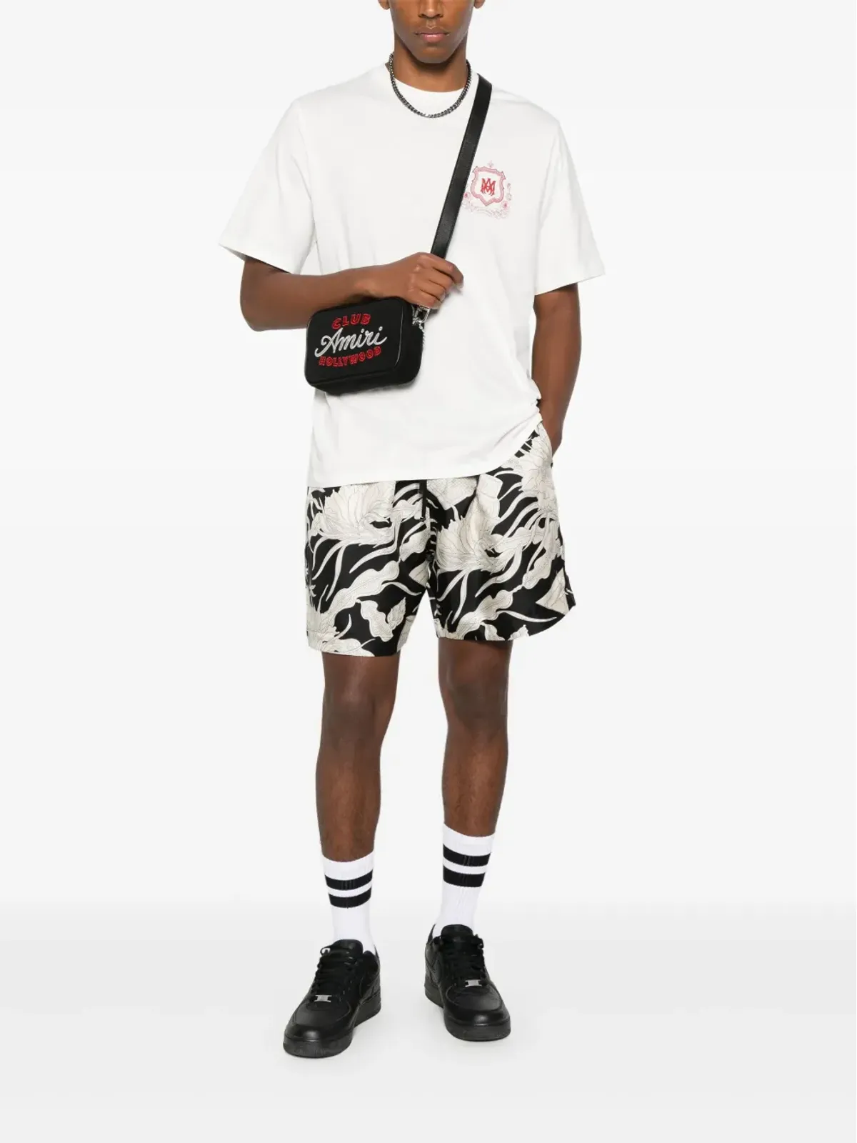 AMIRI crest-embellished T-shirt - White - 画像2