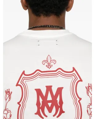 AMIRI crest-embellished T-shirt - White - サムネイル4