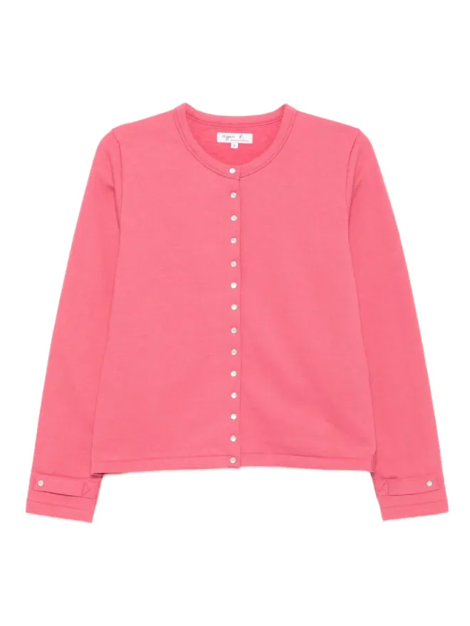 agnès b. agnès b. スナップ付きコットンカーディガンの商品画像